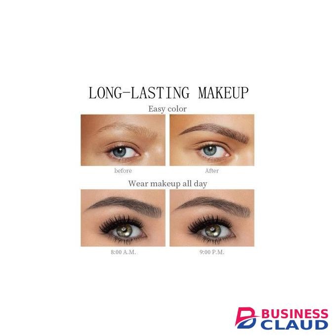 2 in 1 Mascara Voluminous Eyelashes Vibely Natural Waterproof Mascara & Eyeliner & Eyebrow Pencil Long Lasting Makeup Salon Kit
