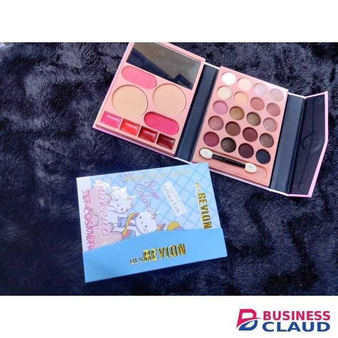 20 Nude Colors Matte Eye Shadow Palette+4Blushers+4lipstick+1brushes+Mirror