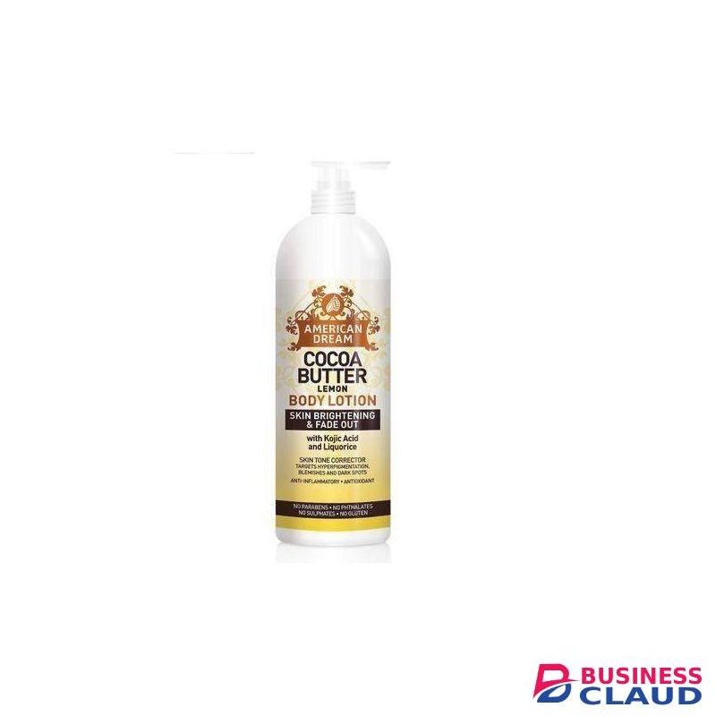 American Dream coco butter lemon body lotion