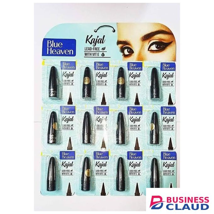 Blue Heaven Lead Free kajal Eyeliner with Vitamin E ( Black)
