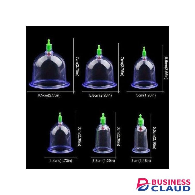 6pcs Professional Vacuum Cupping hine: Relieve Pain & Tension, Enhance Beauty