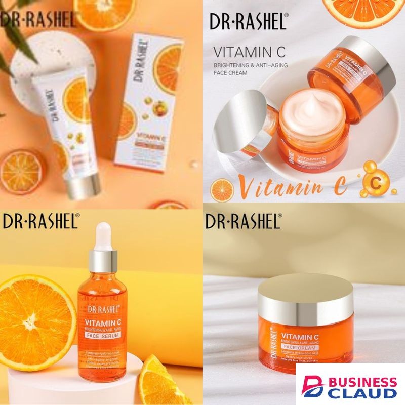DR RASHEL The Vitamin C Facial Cleanser, Face Serum And Face Cream