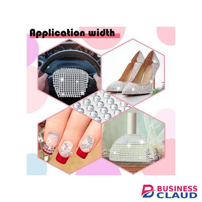 504pcs Body Face Gems Rhinestone Jewels, Self Adhesive Acrylic Stickers White Crystal Face Festival
