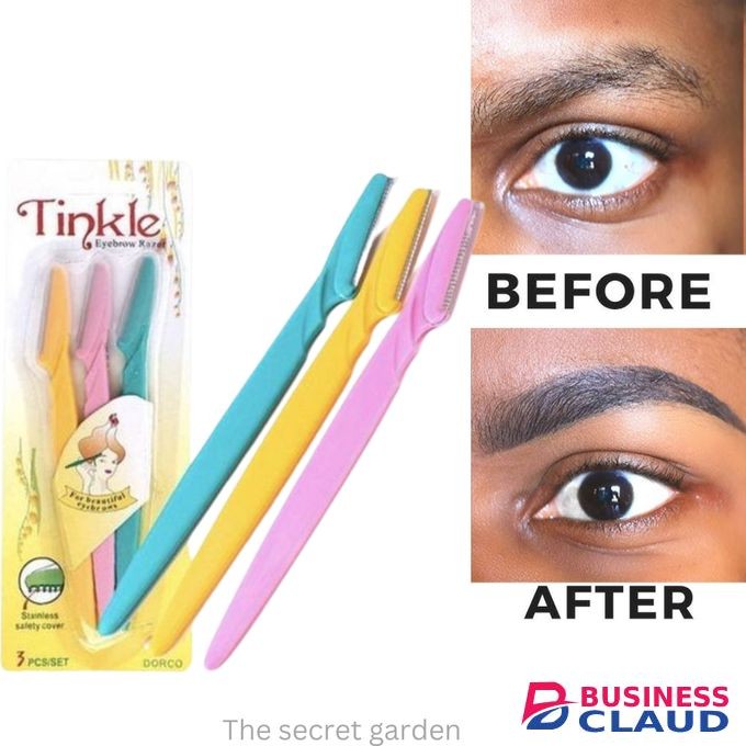 Tinkle Eyebrow Shaper Razor- 3pcs (one Pack)