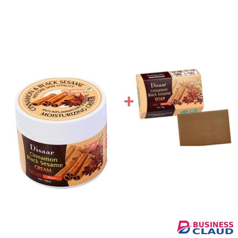 Disaar Cinnamon black sesame soap and cream 120ml