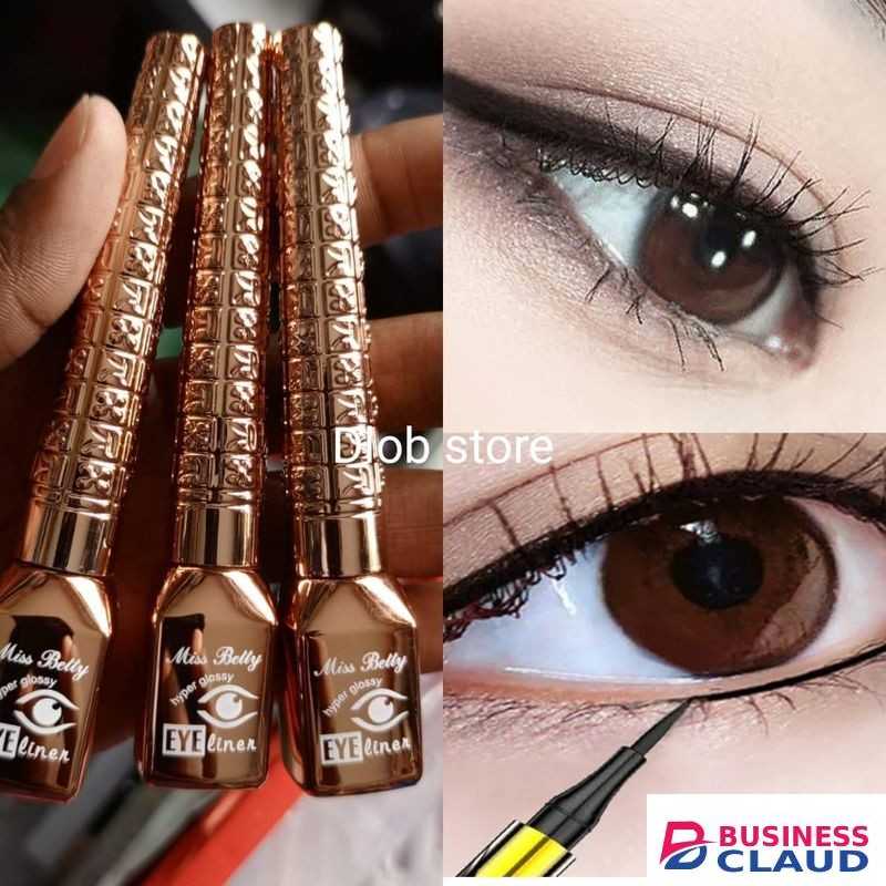 Miss Bella Hyper Glossy Liquid Eyeliner Waterproof Eyeliner+FREE EYE Pencil