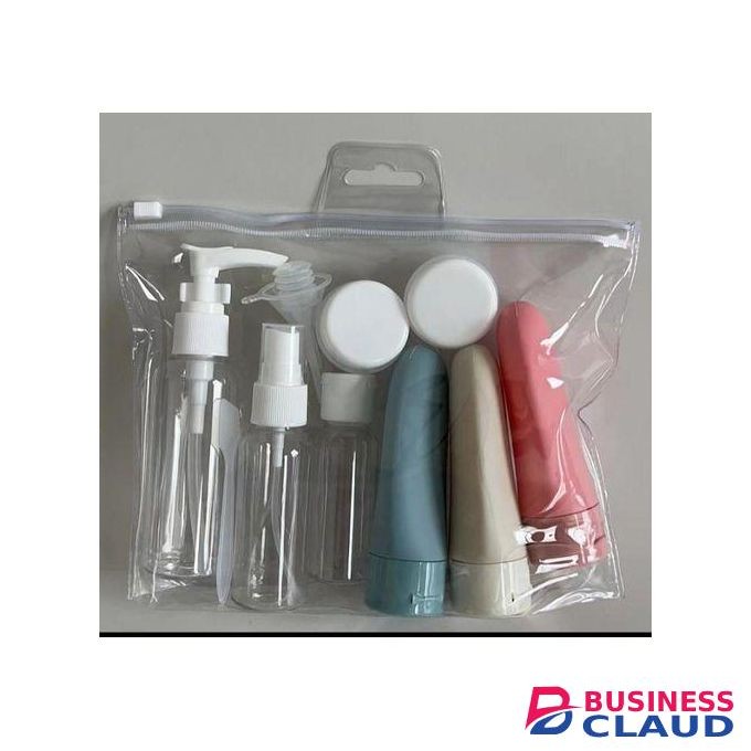 11pc Refillable Travel Packing Cosmetic Makeup Container Storage Set