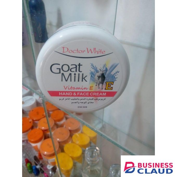 Dr White Goat milk vit E hand and face cream