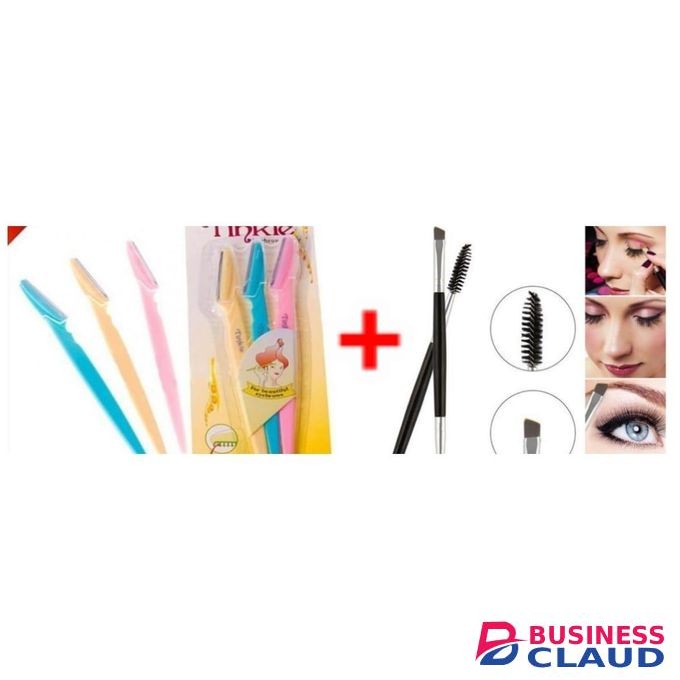 Tinkle Eyebrow Shaper Razor +eyebrow Brush Spoolie