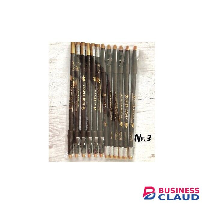 Davis 12pcs Davis Waterproof Lip Eyeliner Pencil Color No.03