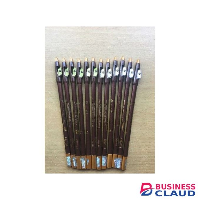 Davis 12 Pieces Brown Eye Pencil And Lip Liner Color