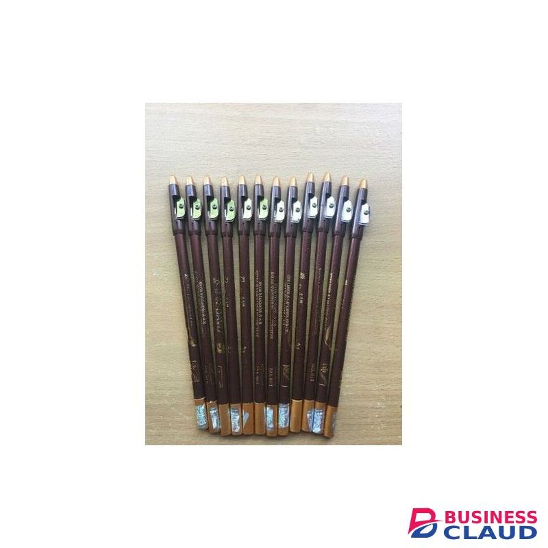Davis 12 Pieces Brown Eye Pencil And Lip Liner Color
