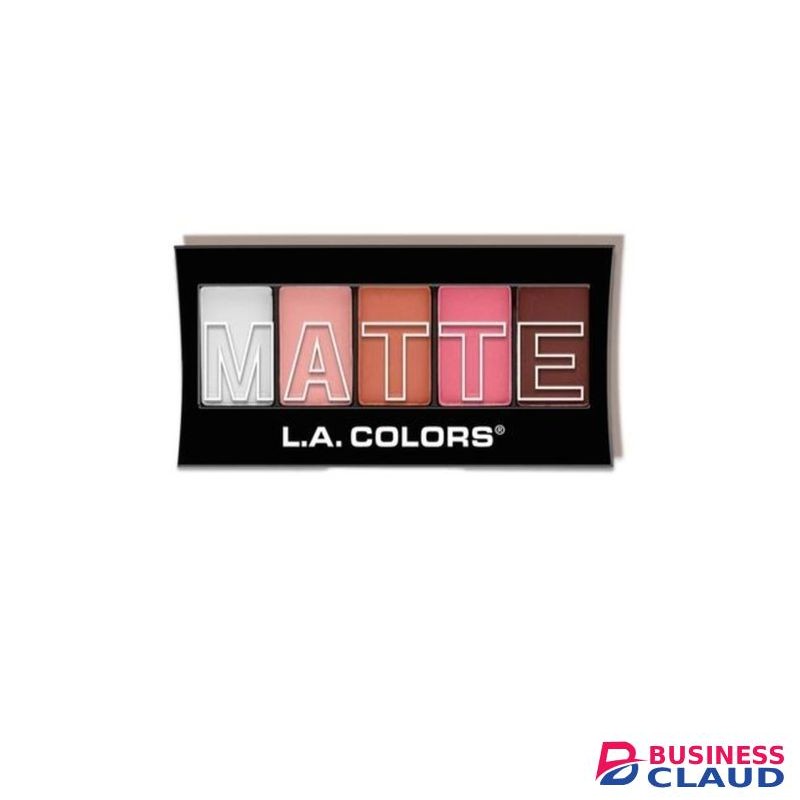 L.A. Colors 5 Color Matte Eyeshadow Palette - Pink Chiffon