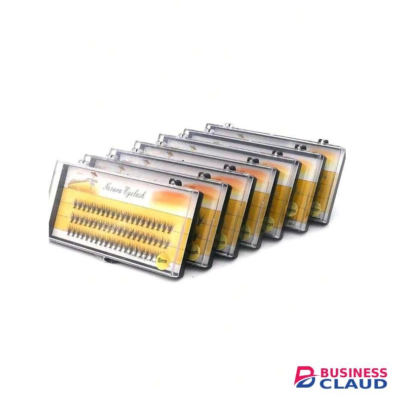 Wispy cluster eye lashes with human hair feeling 4d