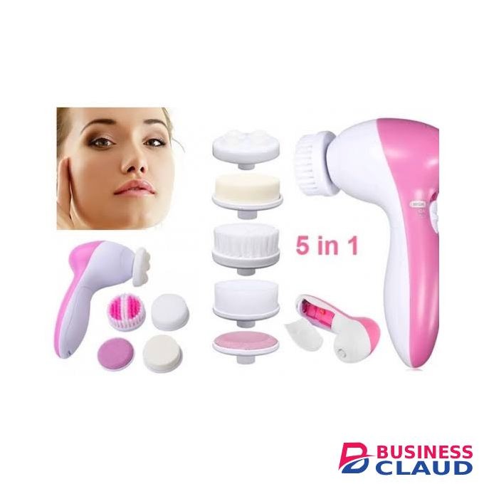 5in1 Facial Cleansing Brush Massager Face Machine Gentle