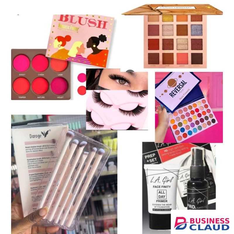 Women makeup kit set -Blush palette, Reversal Eyeshadow palette,Eyelashes set, Makeup brushes set, setting spray, primer, Nude Eyeshadow palette