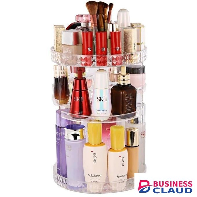 360° Rotating cosmetic organizer
