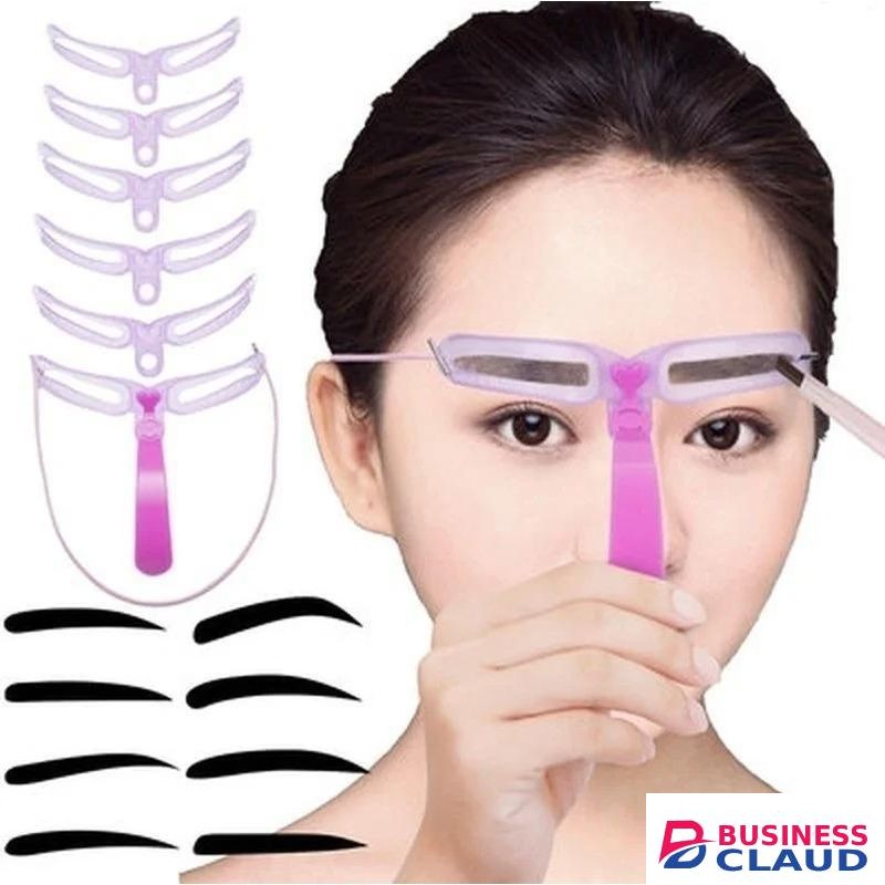 8 In 1 Reusable Eyebrow Stencil Beauty Makeup Tool