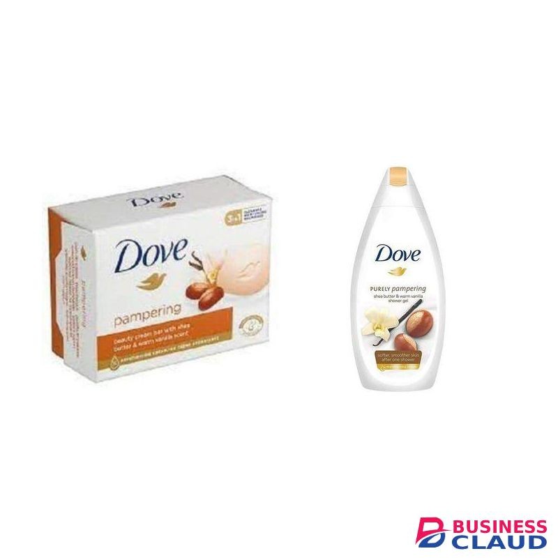 Dove 2 in 1 Beauty soap and pampering Body Wash