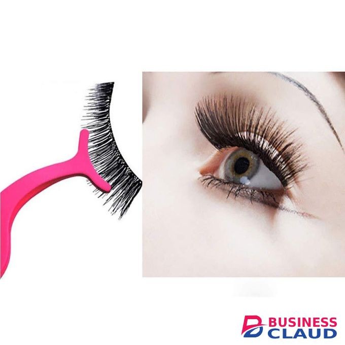 Eyelash Applicator Tool Plastic Eyelashes Extension Tweezers