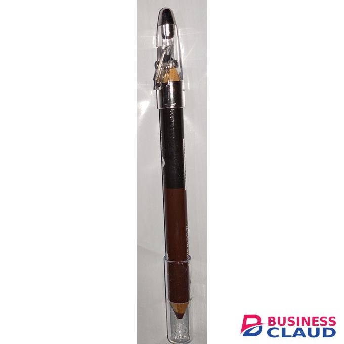 Black Opal Double Ended Jumbo Eyeliner Pencil Black and Dark Brown Jumbo Eyebrow Pencil 1Pc