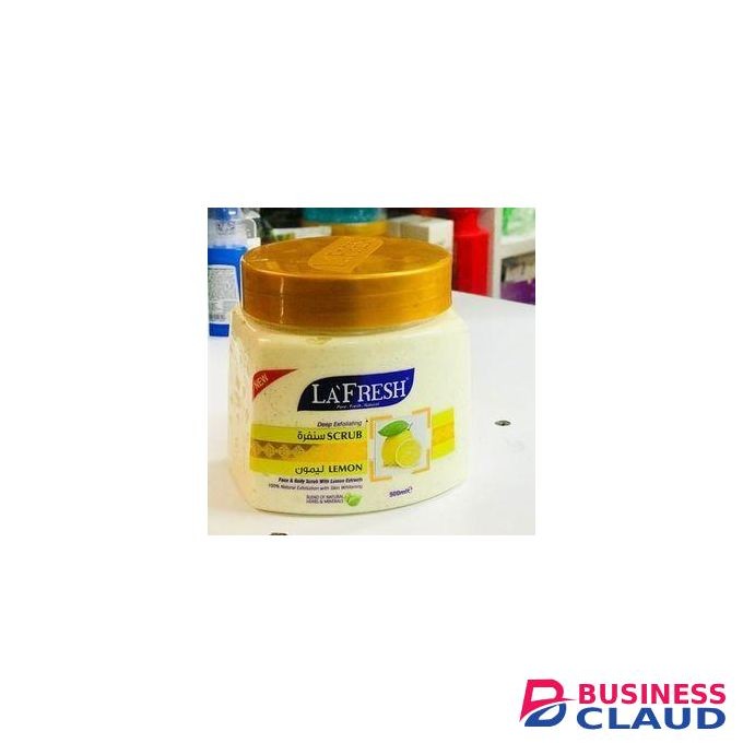 La Fresh Exfoliating Face And Body Scrub - Lemon