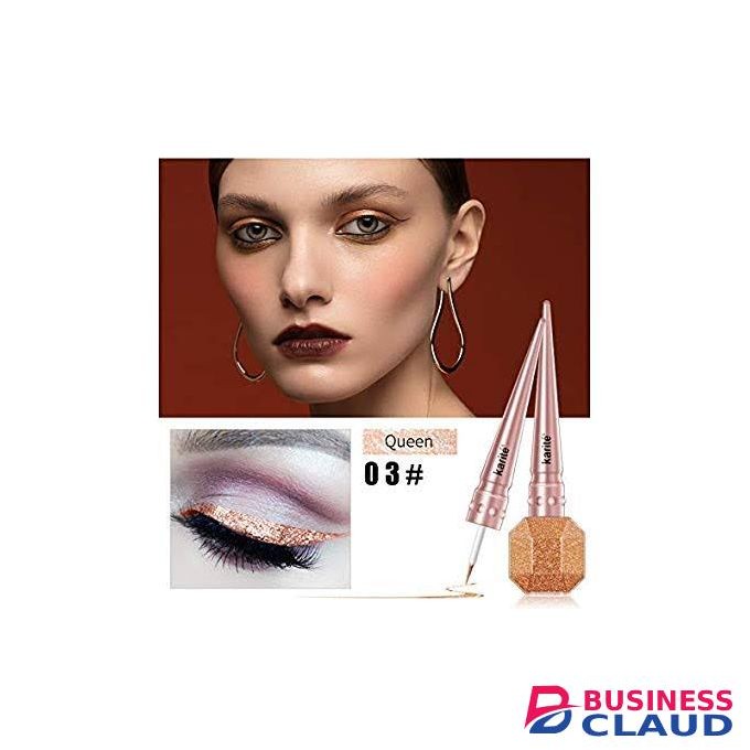 Kiss Beauty Glitter Liquid Eyeliner Diamond Gold Silver Brown Metallic
