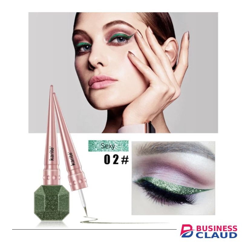 Kiss Beauty Glitter Liquid Eyeliner Diamond Gold Silver Brown Metallic