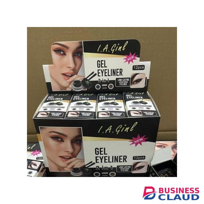2in1 Longwear Waterproof Eyeliner/Eyebrows Gel(Black&Brown)