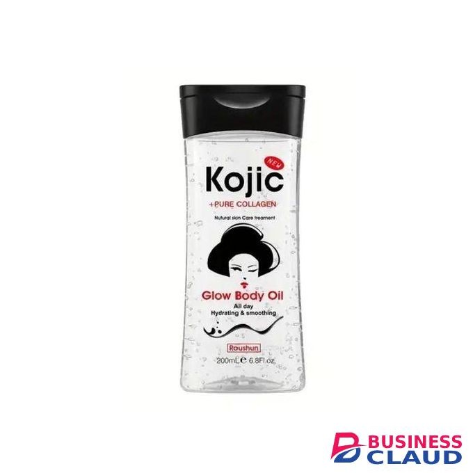 Roushun Kojic + Pure Collagen Skin Lightening Body Oil Smoothens And Hydrates All Day Long