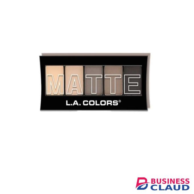 L.A. Colors 5 Color Matte Eyeshadow Palette - Nude Suede