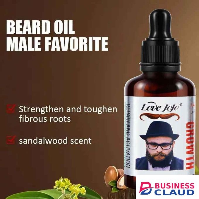 Love JoJo Men Natural Plant Beard Growth Oil