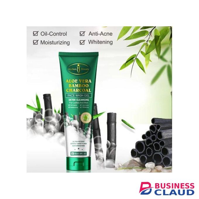 Aichun Beauty Aloe Vera Bamboo Charcoal Deep Cleansing Face Wash