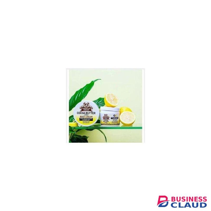 American Dream Cocoa Butter Lemon with Kojic and Liquorice body cream