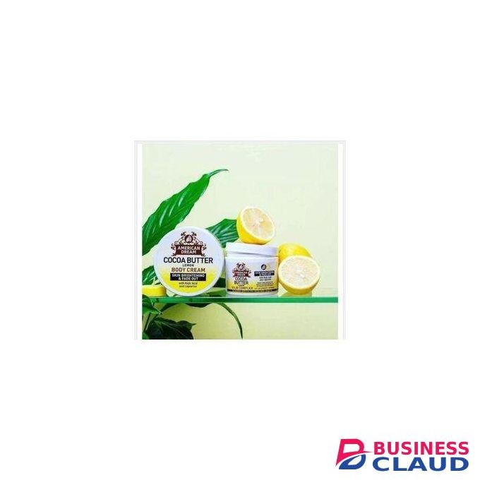 American Dream Cocoa Butter Lemon with Kojic and Liquorice body cream