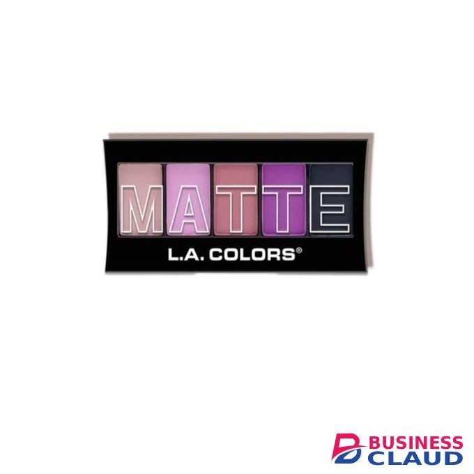 L.A. Colors 5 Color Matte Eyeshadow Palette - Plum Pashmina
