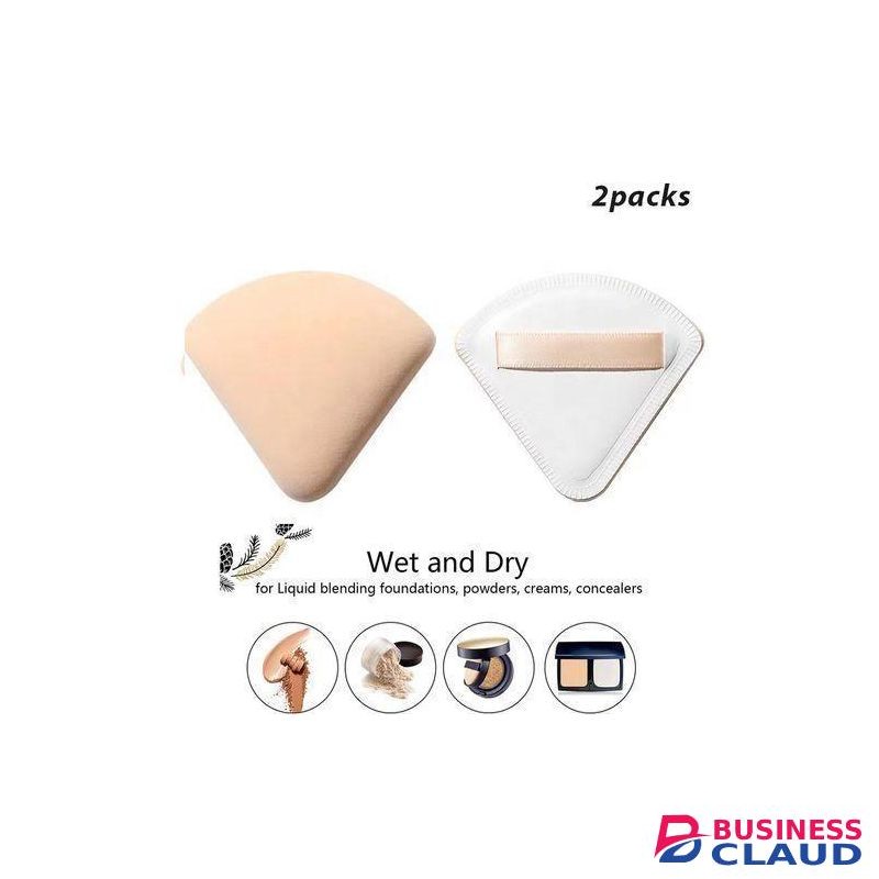 2 Pcs Soft Makeup Sponge Powder Puff Cosmetic Puff