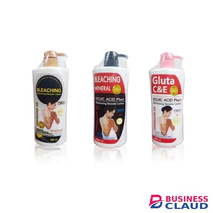 Neon Booster Body Lotion Moisturising Hydrating with Kojic Glutathione Vitamin C, E 500ml