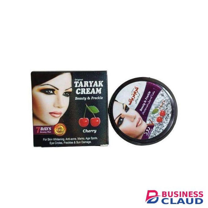 TARYAK Cherry, Licorice, Almond & Milk Beauty Cream. Removes Freckles, Acne, Eye Circles, Marks, Dark Spots, Age Spots, Moisturizes, Evens, Hydrates, Smooths, Softens And Tones The Skin.