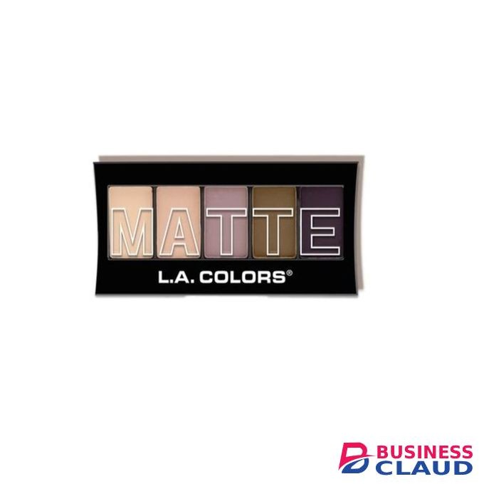 L.A. Colors 5 Color Matte Eyeshadow Palette - Natural Linen