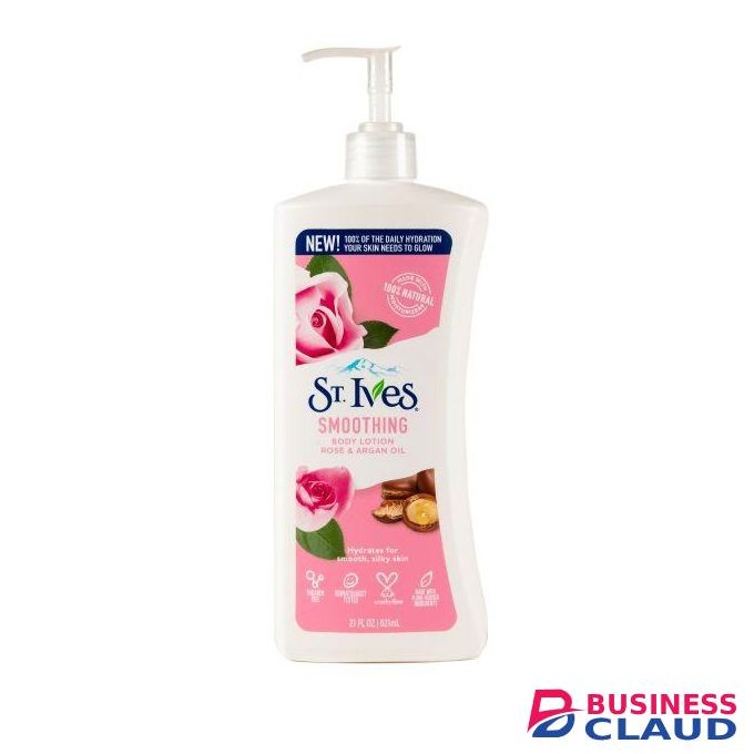 St Ives Smoothing Body Lotion Rose & Argan Oil (621ml)