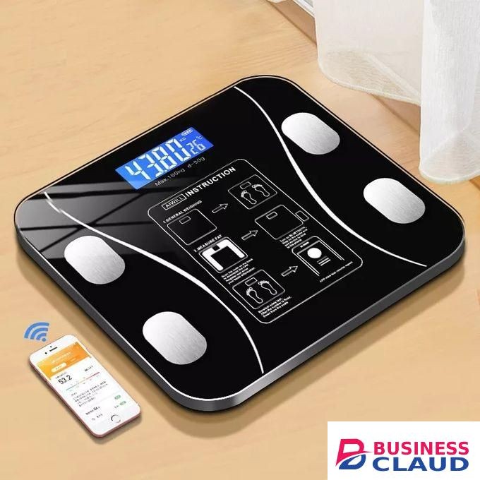 Digital Bathroom Scale BMI Weighing Bluetooth Body Fat Scale, Body Composition Monitor Health Analyzer With Smartphone App, 400 Lbs