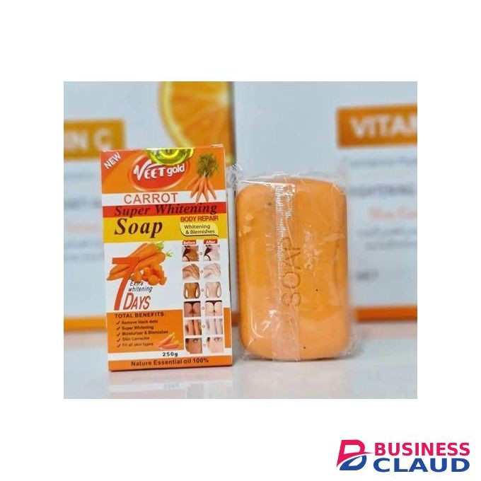 VEET GOLD Carrot Super Whitening Soap-250g
