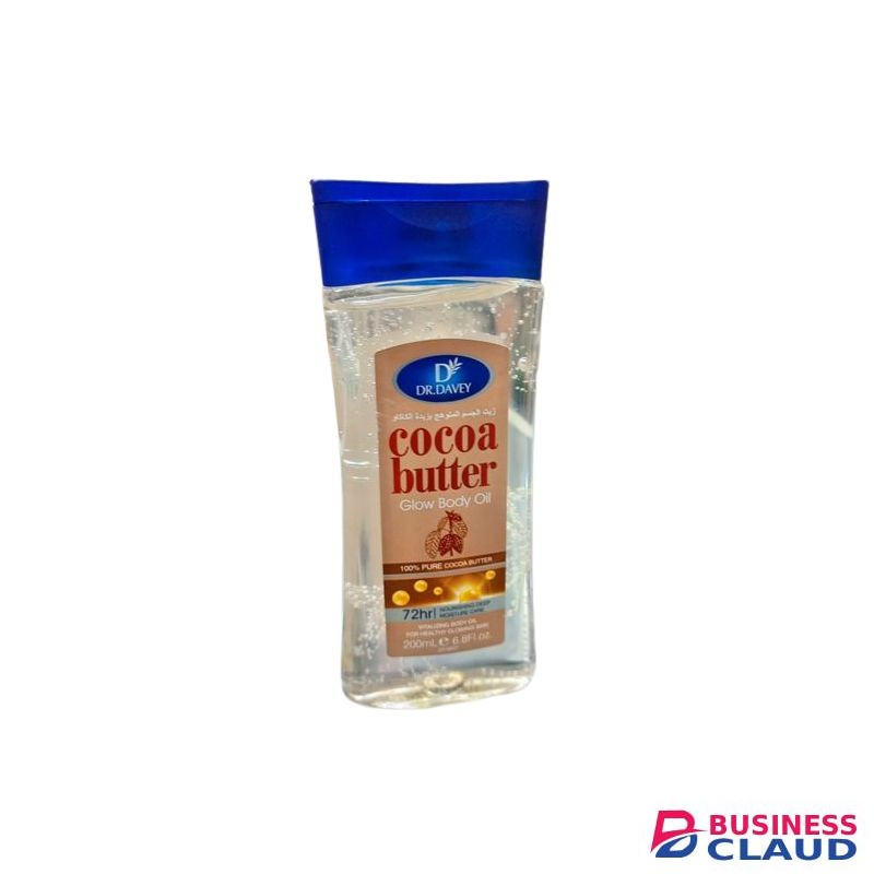 dr davey Cocoa Butter Glow Body Oil With Pure Cocoa Butter