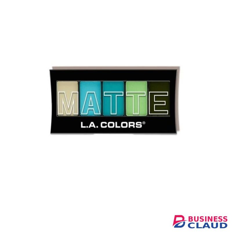 L.A. Colors 5 Color Matte Eyeshadow Palette - Teal Argyle
