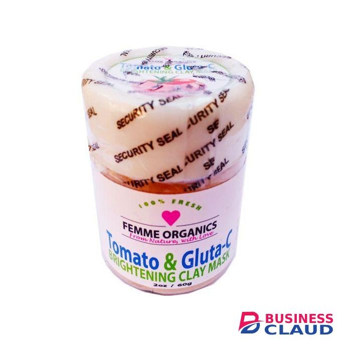 Femme Organics Tomato & Gluta-C Brightening Clay Mask