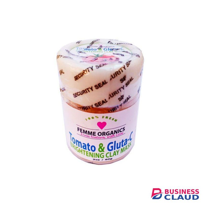Femme Organics Tomato & Gluta-C Brightening Clay Mask
