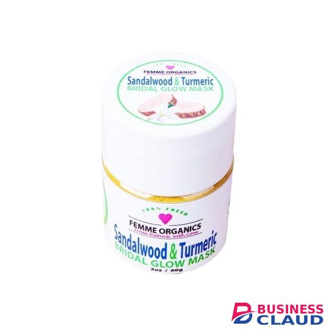 Femme Organics Sandalwood Turmeric Bridal Glow Face Mask