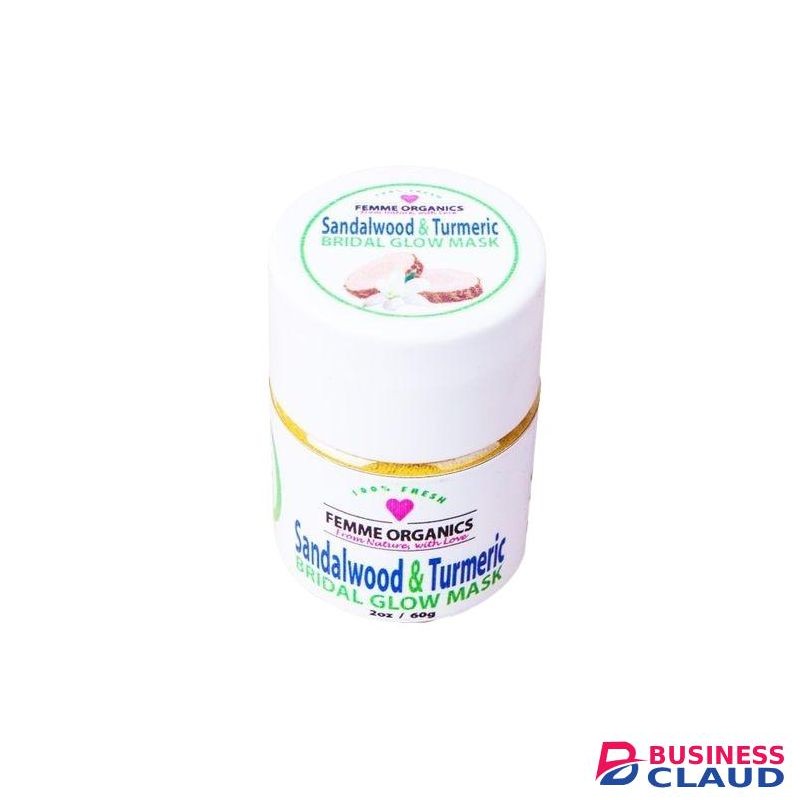 Femme Organics Sandalwood Turmeric Bridal Glow Face Mask