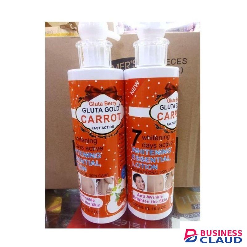 Gluta Berry Gluta Gold Carrot Fast Action Whitening,Anti-wrinkle, Brightening Essential Lotion